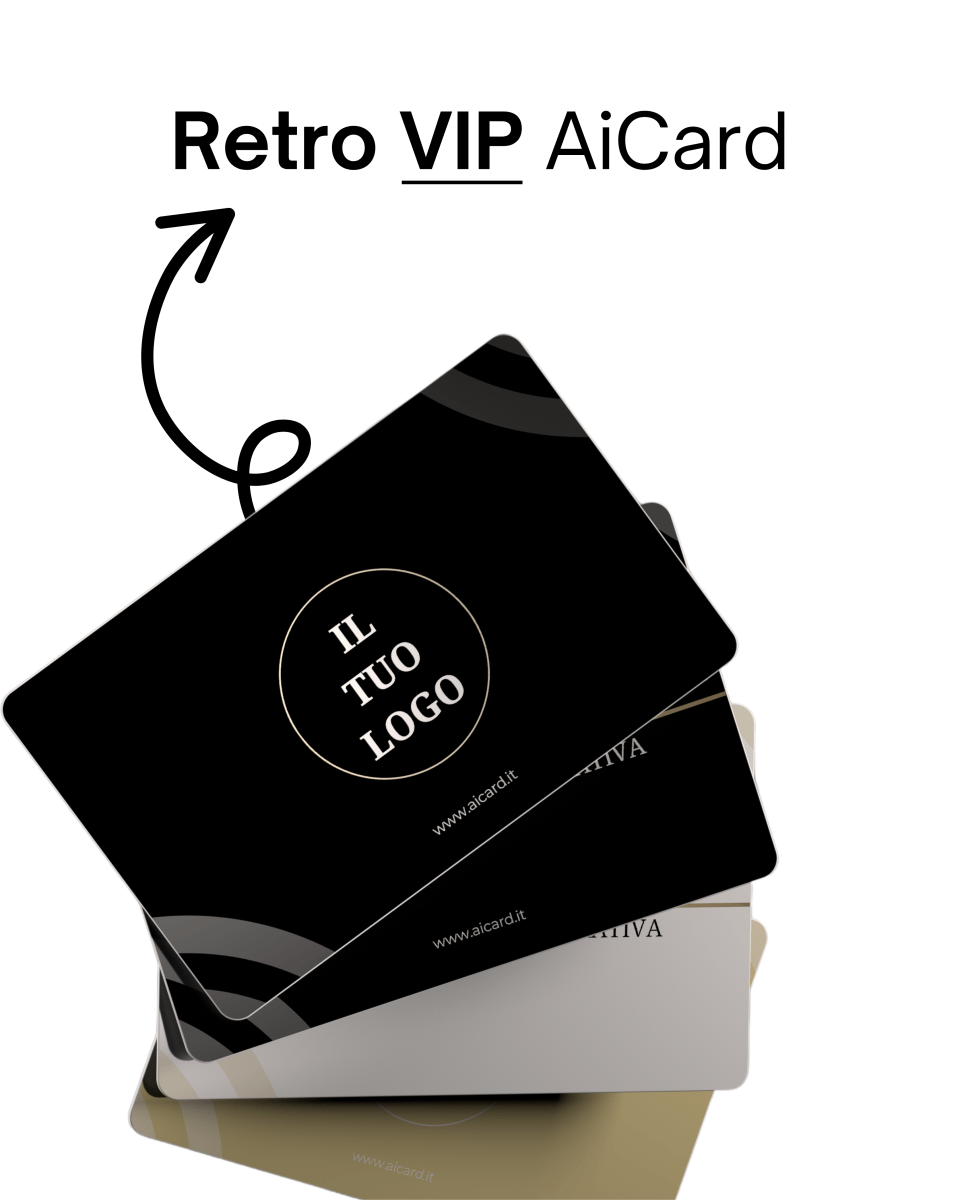 AiCard VIP - (Nome, Cognome, QR Code + LOGO AZIENDALE) - Aicard