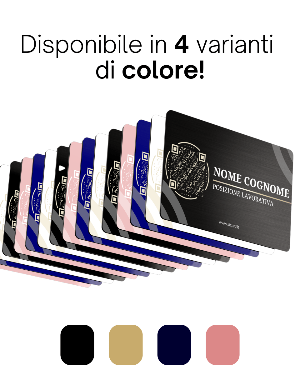 AiCard VIP - (Nome, Cognome, QR Code + LOGO AZIENDALE) - Aicard