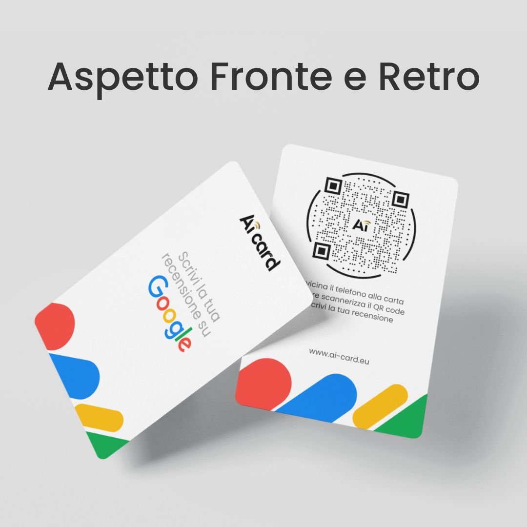 2 Card Recensioni - Google (Risparmi 26% per card) - Aicard