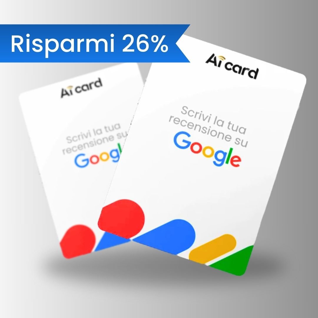 2 Card Recensioni - Google (Risparmi 26% per card) - Aicard