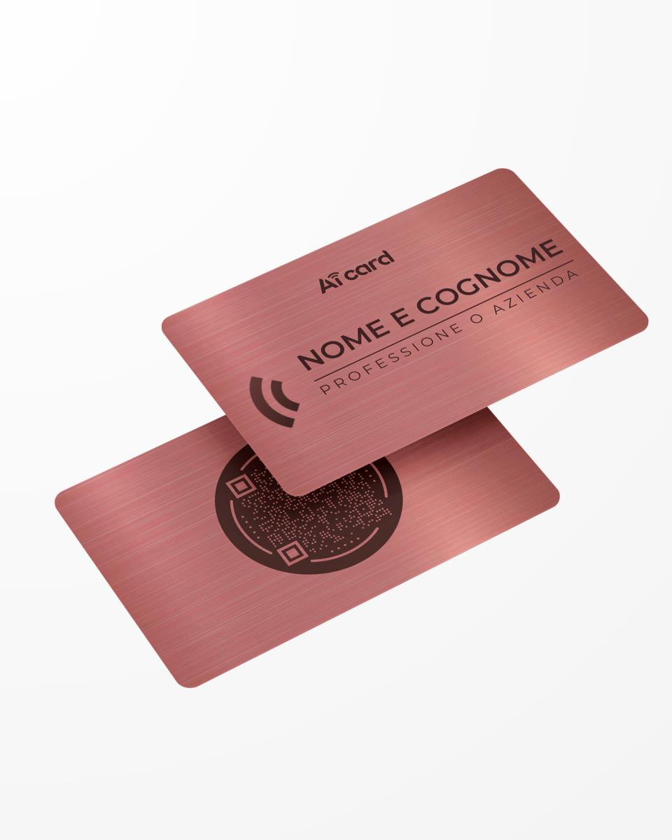 AiCard METAL - (Nome, Cognome, QR Code) - Aicard