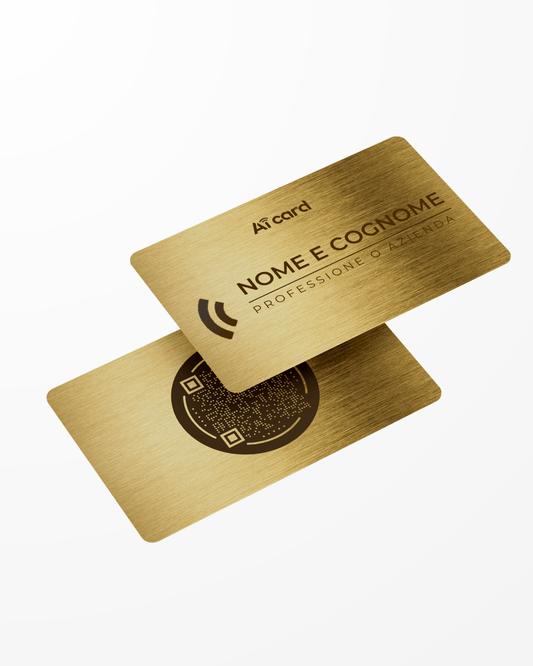 AiCard METAL - (Nome, Cognome, QR Code) - Aicard