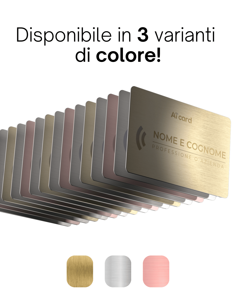 AiCard METAL - (Nome, Cognome, QR Code) - Aicard