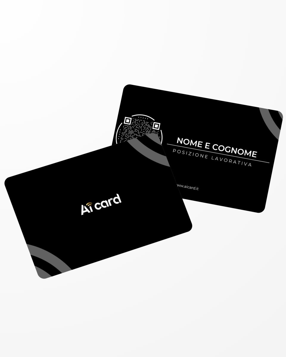 AiCard PREMIUM - (Nome, Cognome, QR Code) - Aicard