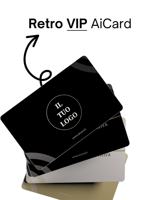 AiCard VIP - (Nome, Cognome, QR Code + LOGO AZIENDALE) - Aicard