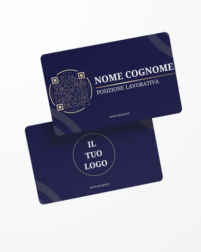 AiCard VIP - (Nome, Cognome, QR Code + LOGO AZIENDALE) - Aicard