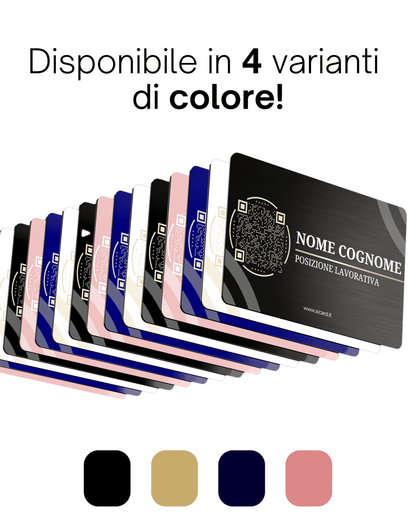 AiCard VIP - (Nome, Cognome, QR Code + LOGO AZIENDALE) - Aicard
