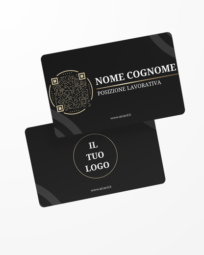 AiCard VIP - (Nome, Cognome, QR Code + LOGO AZIENDALE) - Aicard