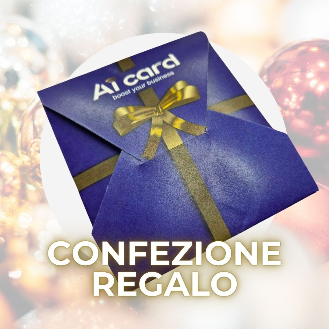 Biglietto da visita VIP - (Nome, Cognome, QR Code + LOGO AZIENDALE) - Aicard